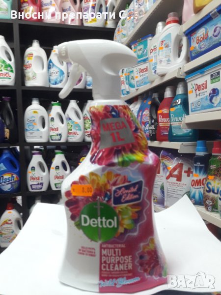 Многофункционален почистващ Dettol Antibacterial Multi Purpose   Cleaner Spray Wild Blossom 1L , снимка 1