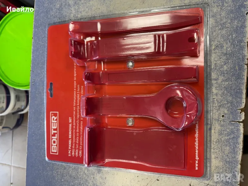 Инструменти за демонтаж на тапицерии , кори от врати 5 части, снимка 1