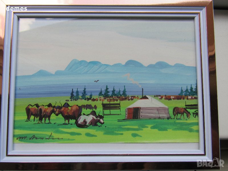 Серия традиционни картини живопис - Монголия, снимка 1