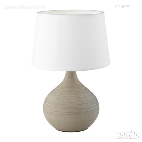 Лампа Настолна Капучино Керамична 40w E14 H29 Cm, снимка 1