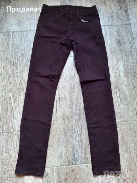 Дънки цвят бордо, снимка 1
