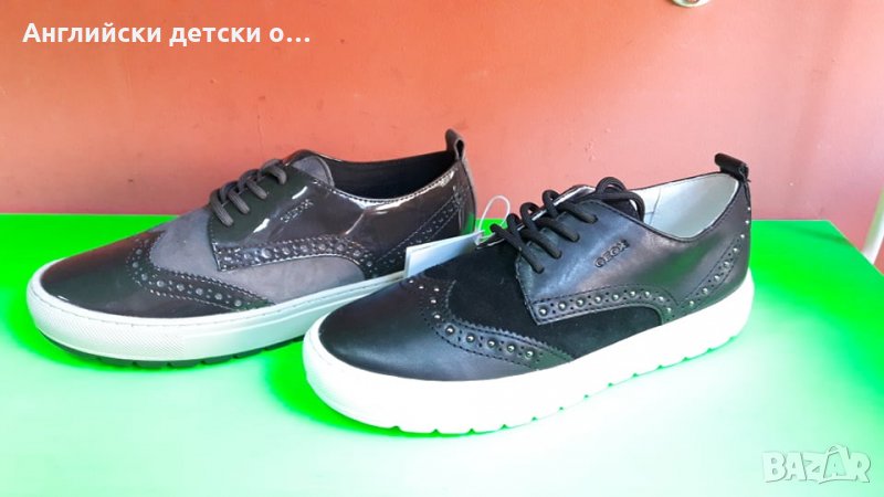 Английски детски кецове естествена кожа-GEOX 2 Цвята, снимка 1