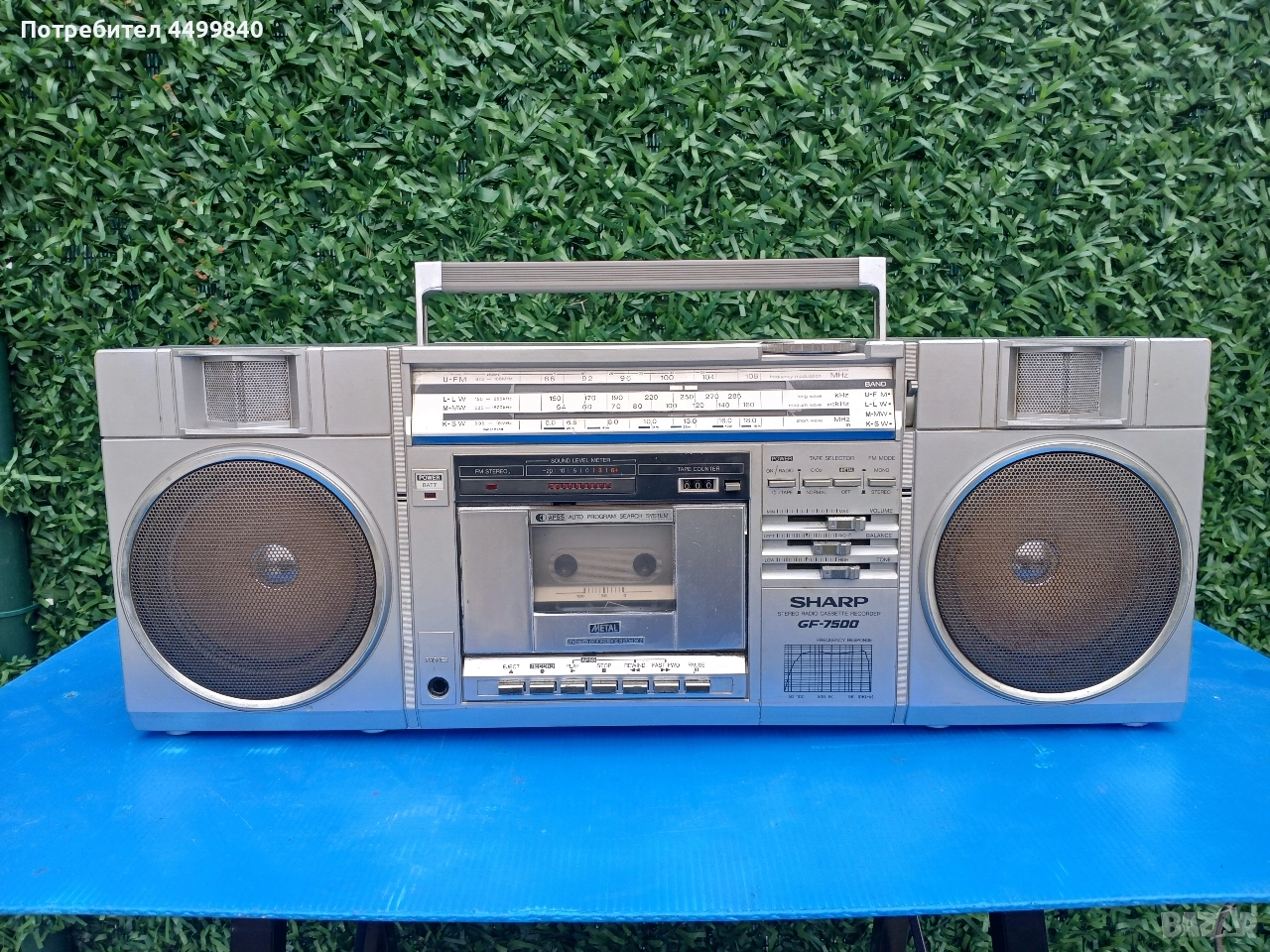 ПРОДАВАМ ЗАПАЗЕН КАСЕТОФОН ( SHARP GF-7500) , снимка 1