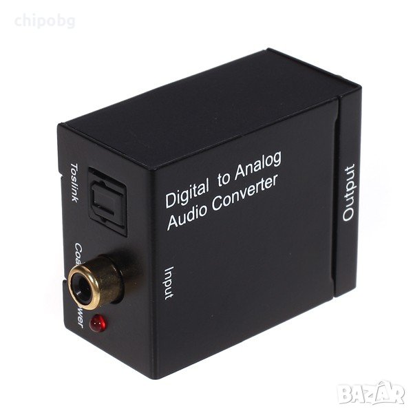 Дигитален аналогов аудио конвертор DT, Черен, снимка 1