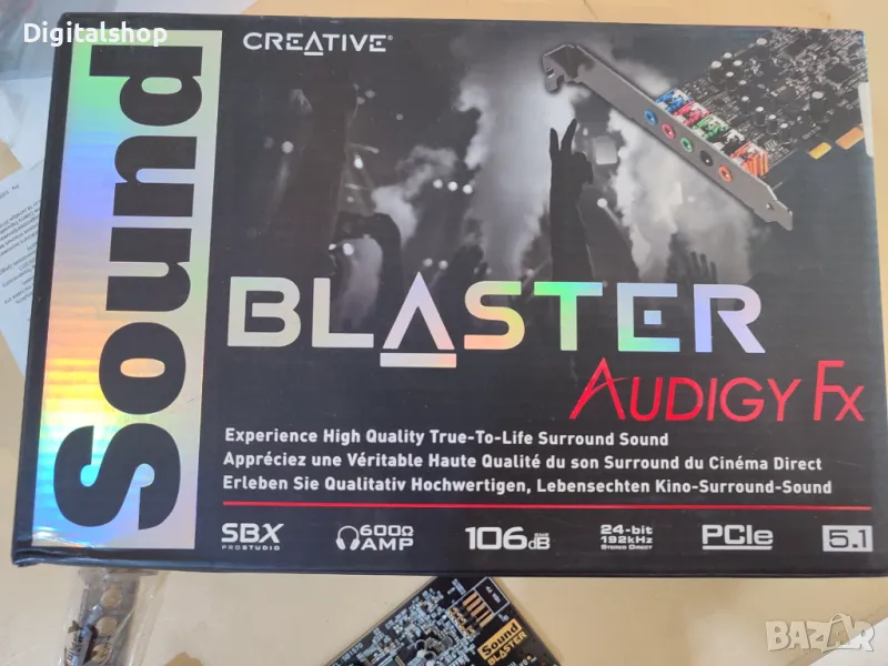 Creative Sound Blaster Audigy Fx 5.1 Звукова карта, снимка 1