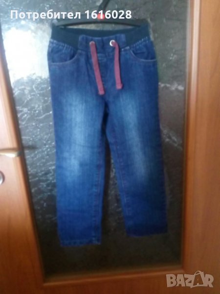 Нови детски дънки с подплата - Унисекс размер 110, снимка 1