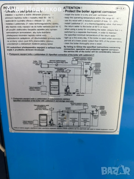 ATMOS DC40GS – 40 kW, на дърва, пиролизен (газификационен) , снимка 1