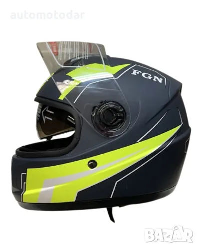 Каска за мотор скутер с очила, снимка 1