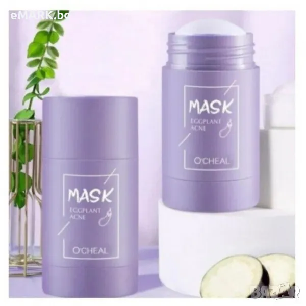 Почистваща маска за лице на кожата против акне и зачервявания по кожата от лавандула, снимка 1