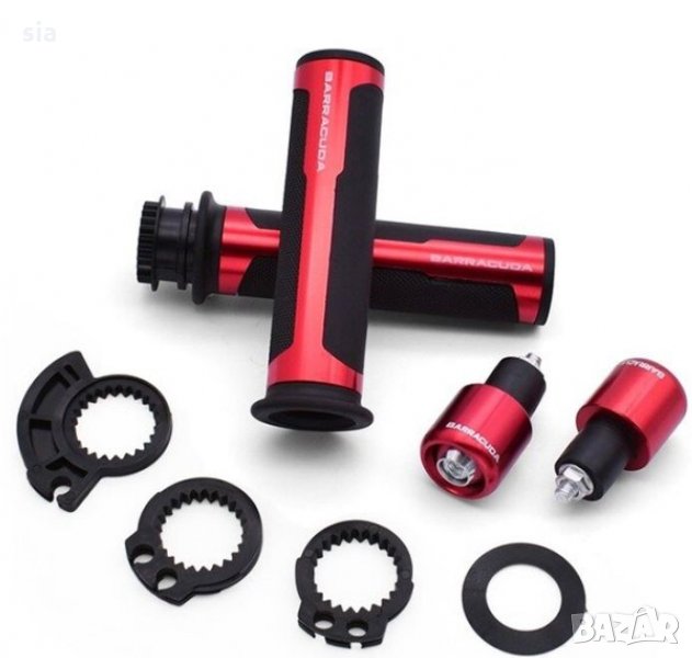 Дръжка за мотоциклет, ръкохватки за мотор, - 281 - червена, снимка 1