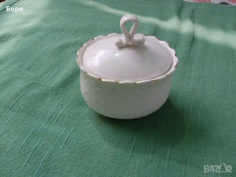Фин костен порцелан български захарница, снимка 1