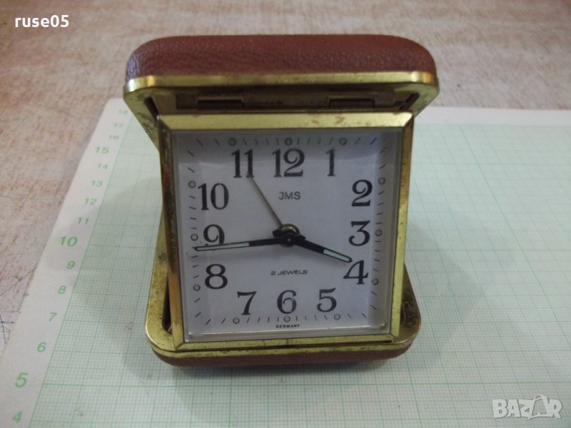 Часовник будилник "JMS" механичен работещ, снимка 1