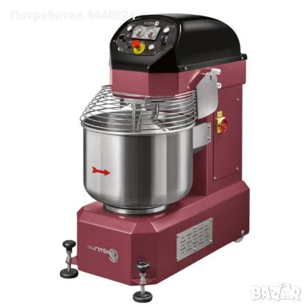 🔧 Професионален спирален миксер – 160 кг капацитет за интензивно производство 🔧, снимка 1