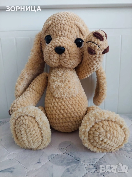 Плетена играчка кученце, снимка 1