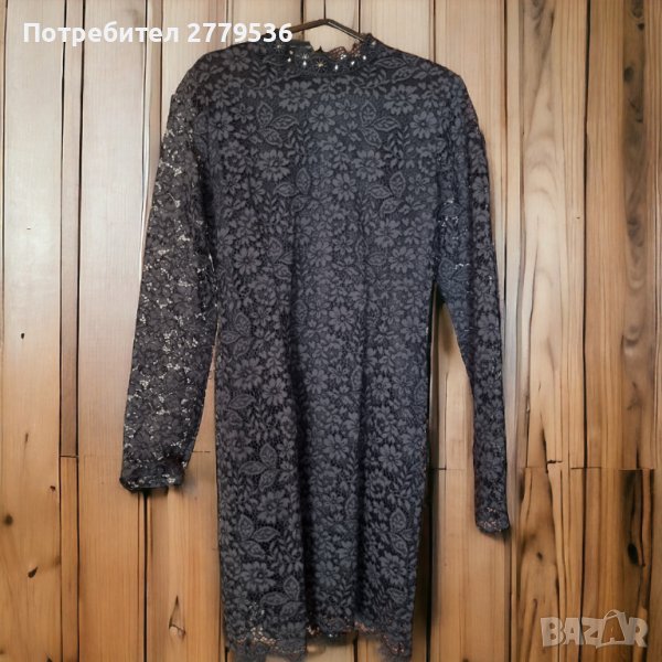 Черна дантелена рокля , снимка 1