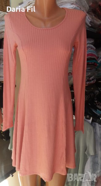 Кукленска розова рокля от 6 парчета трико , снимка 1