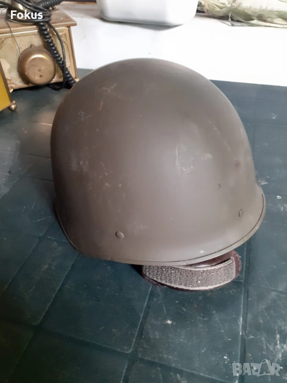 Стара военна френска парашутистка каска, снимка 1