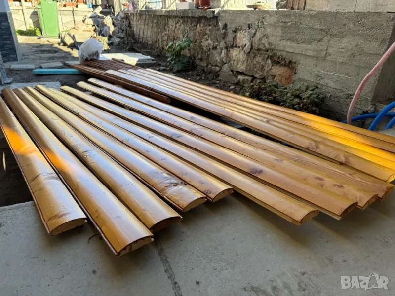 Изолация от дървена обшивка със каменна вата / Ремонт на покрив на вила Навес Пергола Гараж, снимка 1