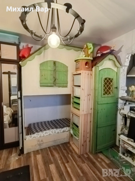 Двуетажно легло Къщичка, по поръчка, МДФ, снимка 1