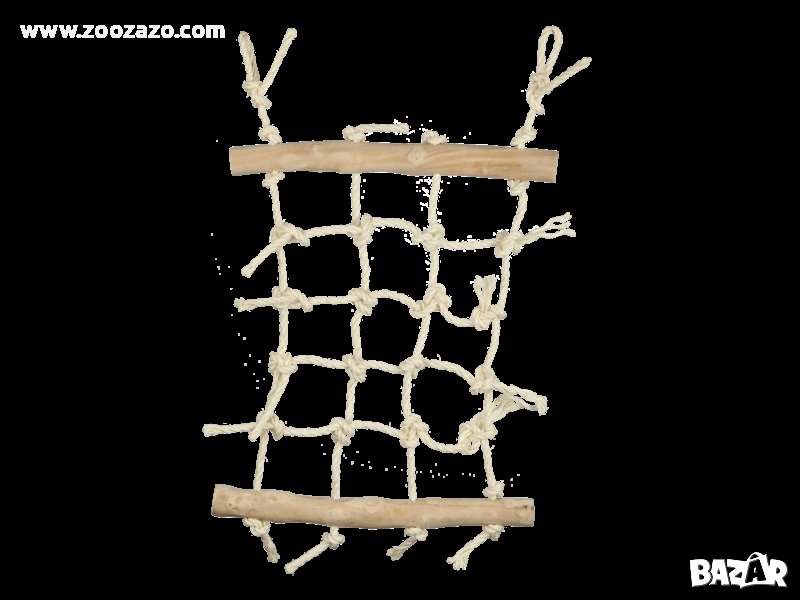 Мрежа за катерене от въже с дърво 40/75 см. - Модел: 13939, снимка 1