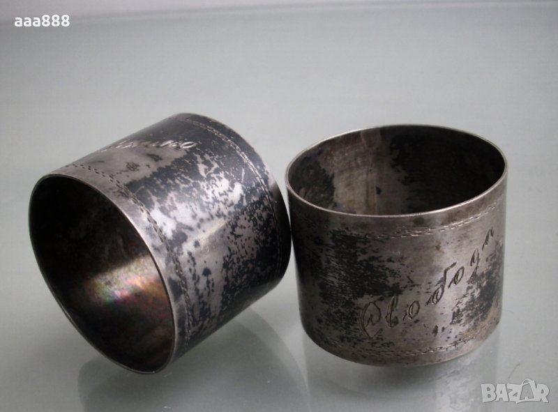 Старинни пръстени рингове за салфетки аксесоар за маса , снимка 1