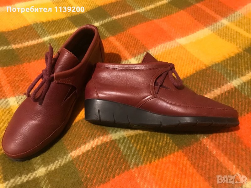 Luxat пролет есен френски обувки естествена кожа бордо удобни 38 , снимка 1