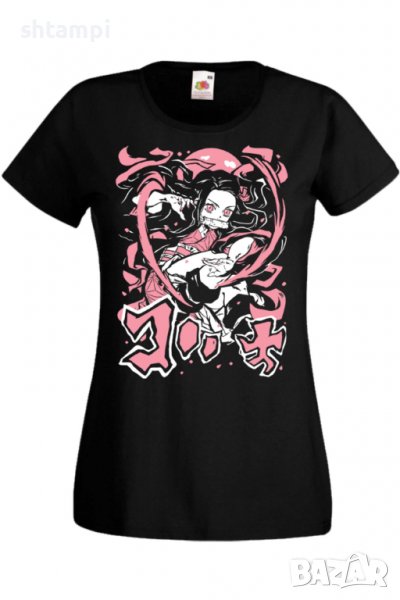 Дамска тениска Demon Slayer Nezuko Kamado 02,Анимация,игра,Празник,Повод., снимка 1