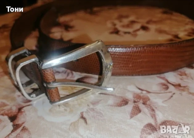 GROOKHORN Оригинал Нов Мъжки Колан Изцяло от Естествена Кожа 110см., снимка 1