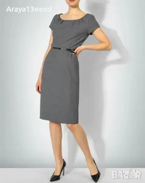 Daniel Hechter Елегантна дамска пролетно-лятна рокля, сива, снимка 1