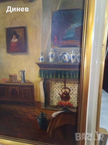 стара маслена картина, снимка 9 - Картини - 52146946