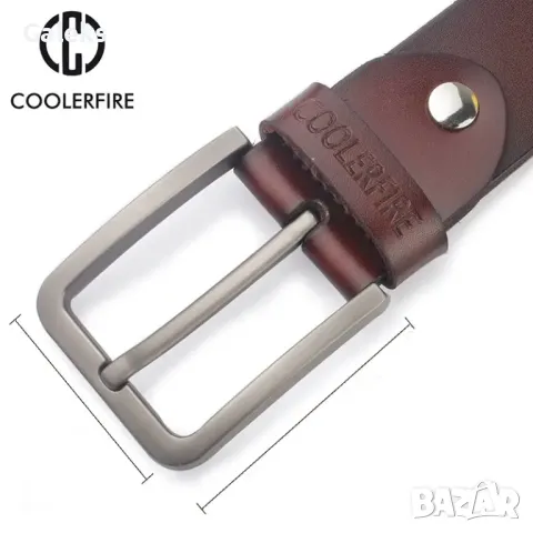 Мъжки дизайнерски кожени колани /Черен и кафяв естествена кожа!, снимка 16 - Колани - 49756648