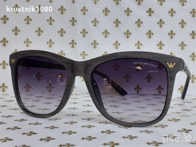    A 36 Унисекс слънчеви очила с дървесна рамка в модерно кафеникав цвят,метални дръжки 