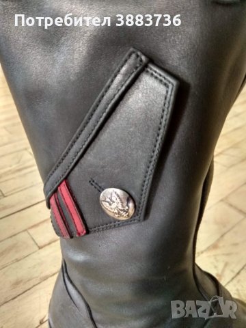 Рокерски кожени ботуши Military combat, снимка 9 - Мъжки ботуши - 43351689