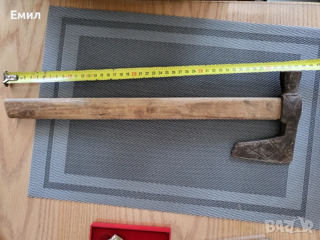 Стара кована брадвичка брадва, снимка 6 - Колекции - 52855882