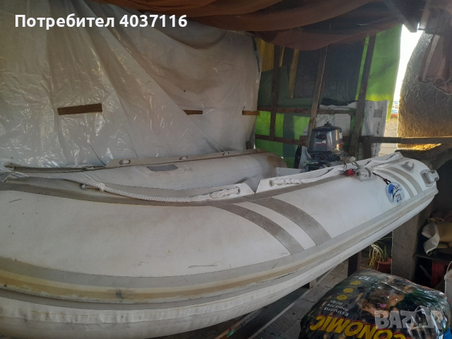 Гумена лодка, с мотор., снимка 3 - Воден транспорт - 44857685