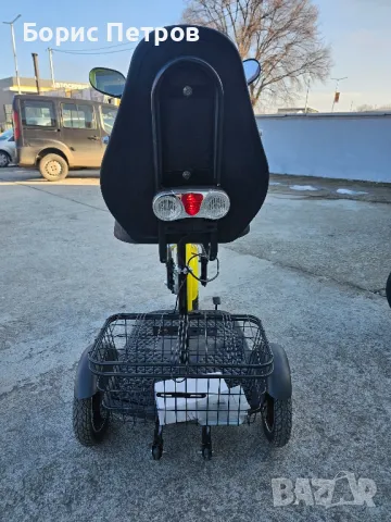 Електрическа триколка VOLT ELECTRIC A3 Traffic 750W YELLOW, снимка 5 - Мотоциклети и мототехника - 48884426