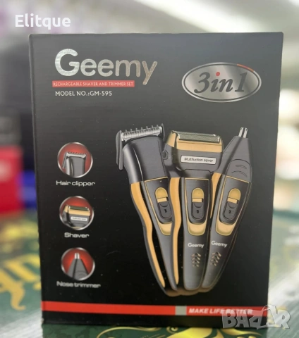 Машинка за подстригване и тример 3 в 1 Gemei GM-595