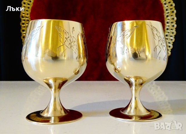 Английски бронзови чаши,барок,маркирани. , снимка 7 - Антикварни и старинни предмети - 43849770