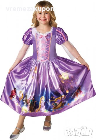 Много красива рокля на Рапунцел, снимка 1 - Детски рокли и поли - 39470467