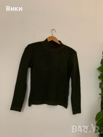 Зелена блуза xs/s, снимка 2 - Блузи с дълъг ръкав и пуловери - 39094918