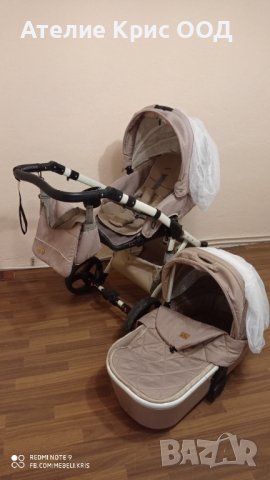 Комбинирана бебешка количка Lorelli Rimini, снимка 2 - Детски колички - 43331396