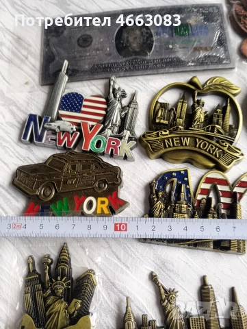 Магнити за хладилник. Метални. От НЮ ЙОРК , снимка 3 - Сувенири на едро - 52971717