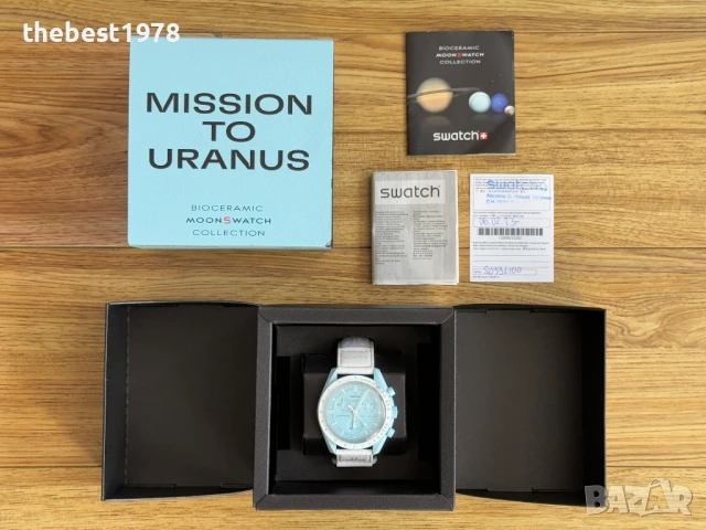 НОВ! Omega X Swatch Mission To Uranus, снимка 1