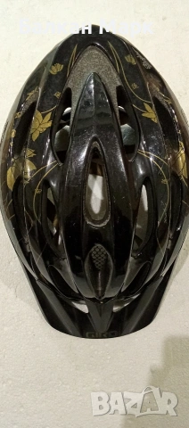 Дамска каска Giro Skyla Gold Black Floral за велосипед– Регулируема (50–57 см), снимка 2 - Аксесоари за велосипеди - 53119676