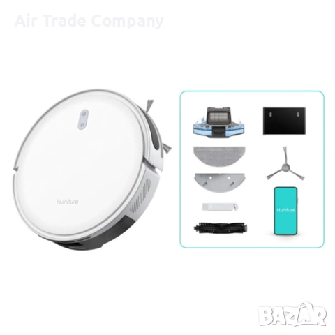 Прахосмукачка робот Honiture T10, бяла, снимка 8 - Прахосмукачки - 51758889