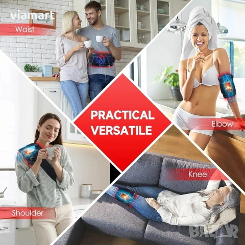 Колан с LED червена и инфрачервена светлина, Мощна светлинна терапия за болки, възстановяване и рела, снимка 7 - Друга електроника - 53118904