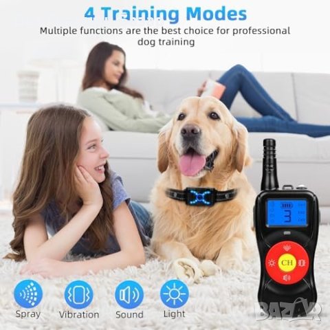 Нов Водоустойчив нашийник каишка за кучета против лай USB зареждане , снимка 7 - За кучета - 43102690