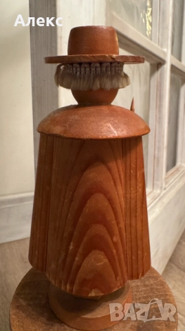 Колекционерска Немска дървена фигура, тамянник.Ерцгебирге, ГДР, снимка 6 - Антикварни и старинни предмети - 52811813