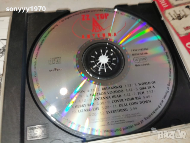 ZZ TOP CD 0102261319, снимка 2 - CD дискове - 53302682