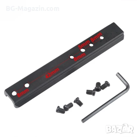 Стойка адаптер за карабина оръжие пикатини уивър база Marlin Picatinny Weaver пушка гладкоцевна, снимка 3 - Оборудване и аксесоари за оръжия - 51091423